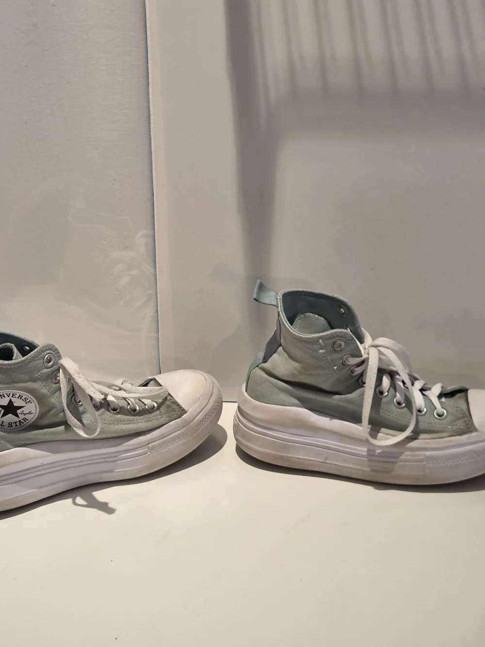 Converse Girls Size 5 Platform High Top All Star Turquoise Aqua Chuck Taylor